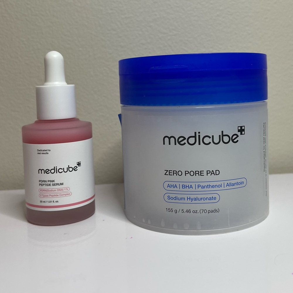 Medicube Bundle: peptide serum & zero pore pad